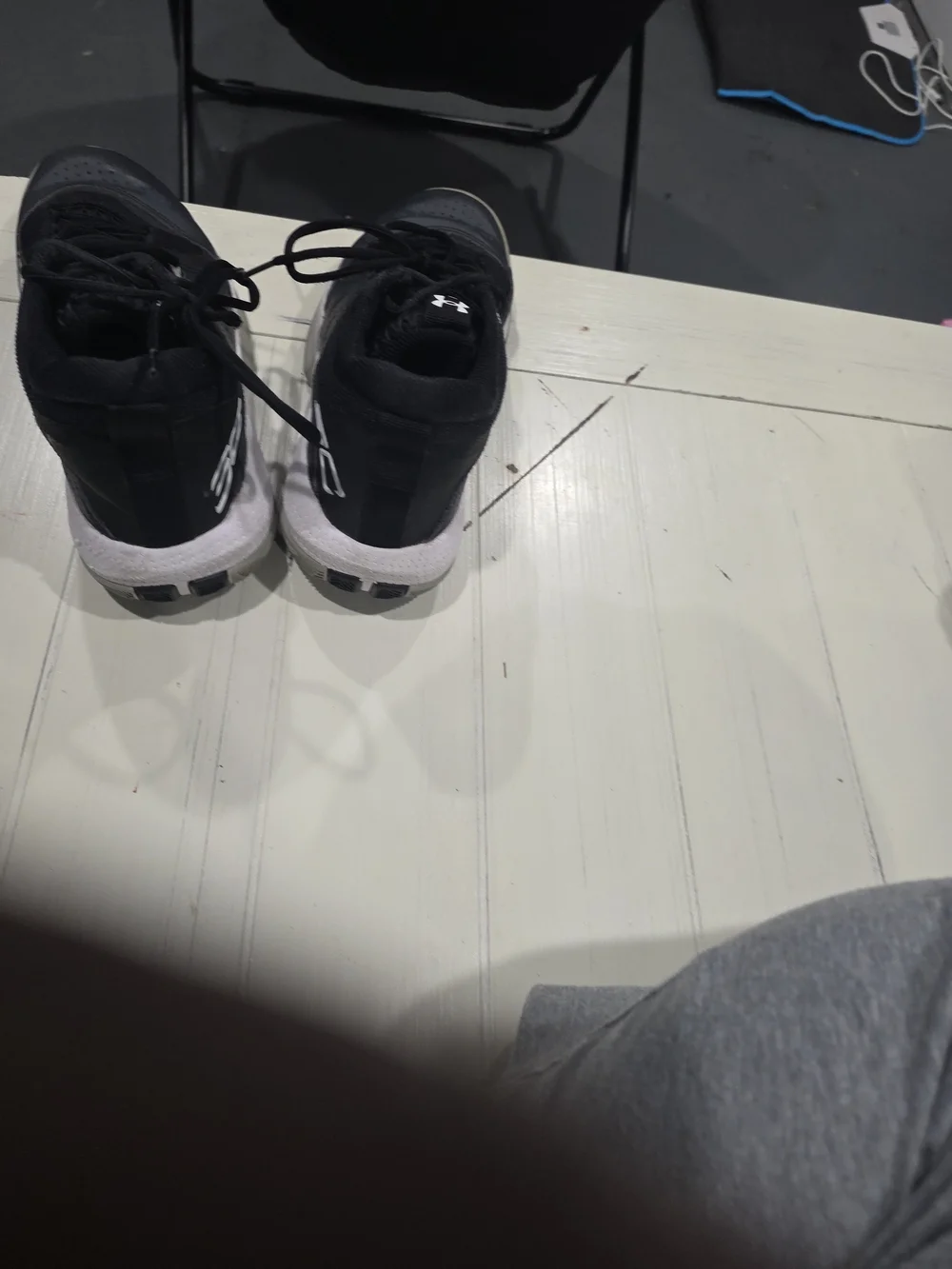 Under Armour Black and White Men's Athletic Shoes